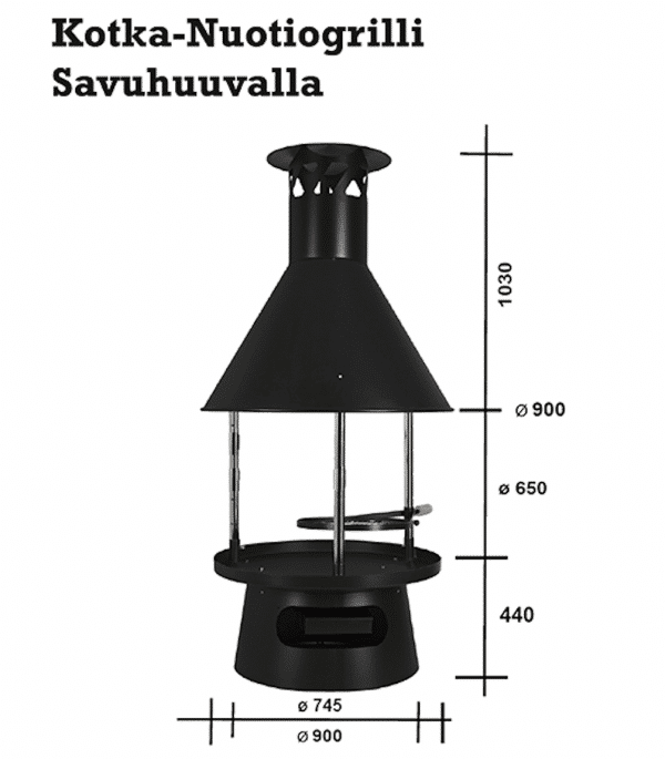 Nuotiogrilli huuvalla - Image 2