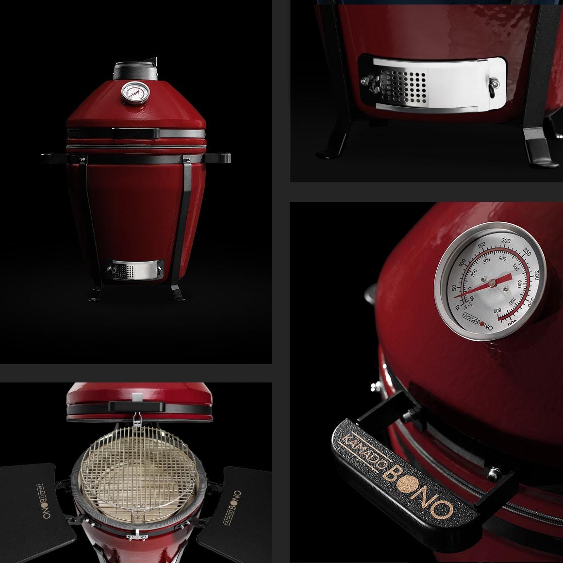 Kamado BONO EVO Minimo Royal Red - Image 9